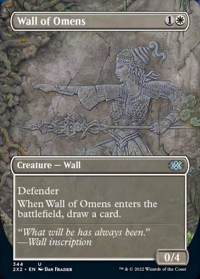 Wall of Omens (Borderless Alternate Art) [Double Masters 2022] - Destination Retro