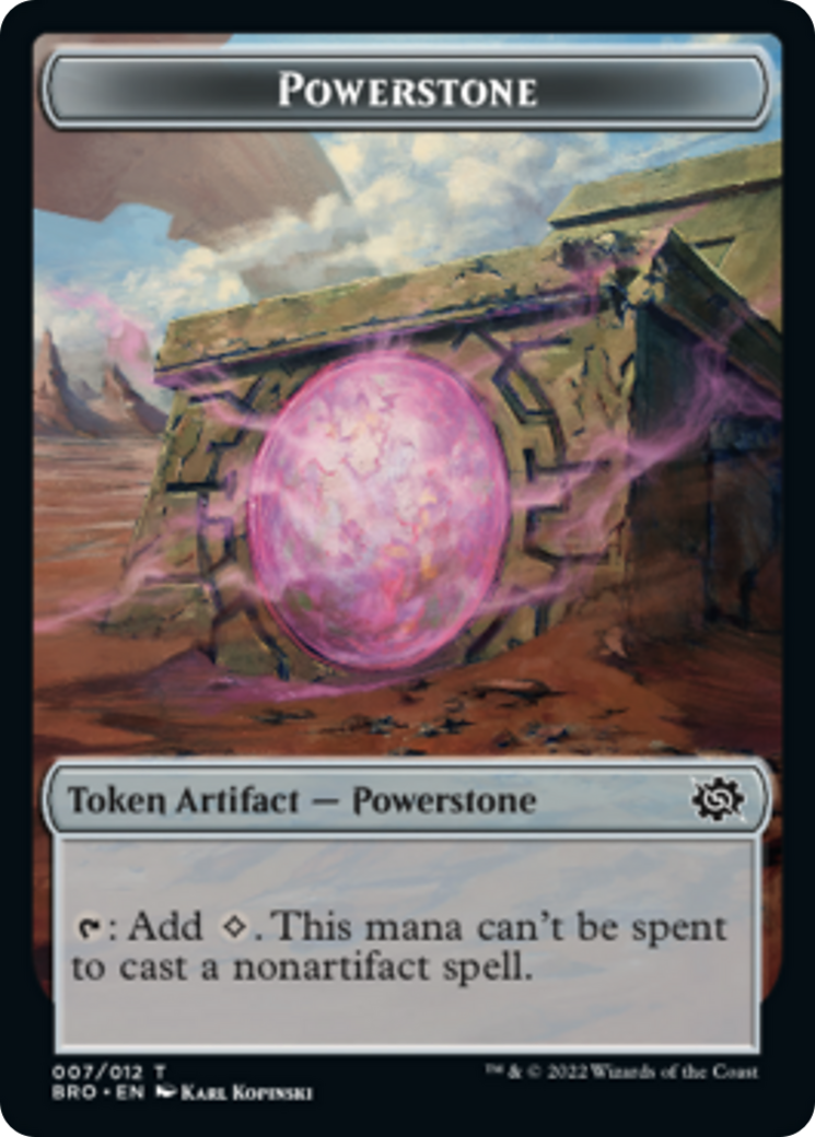 Powerstone Token [The Brothers' War Tokens] - Destination Retro