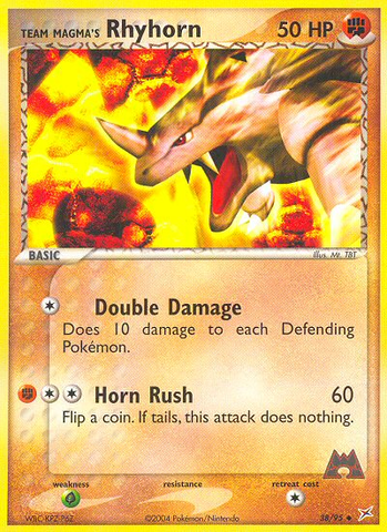 Team Magma's Rhyhorn (38/95) [EX: Team Magma vs Team Aqua] - Destination Retro