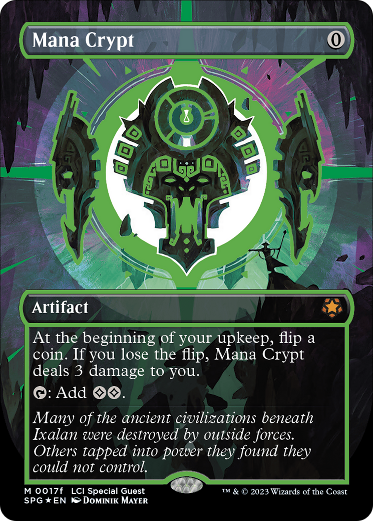 Mana Crypt (0017f) (Borderless) [The Lost Caverns of Ixalan Special Guests] - Destination Retro