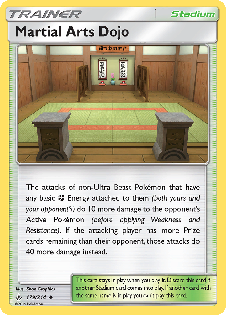 Martial Arts Dojo (179/214) [Sun & Moon: Unbroken Bonds] - Destination Retro