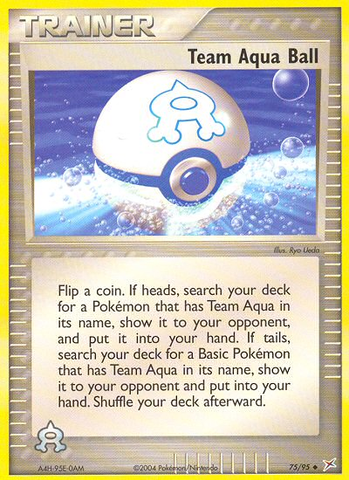 Team Aqua Ball (75/95) [EX: Team Magma vs Team Aqua] - Destination Retro