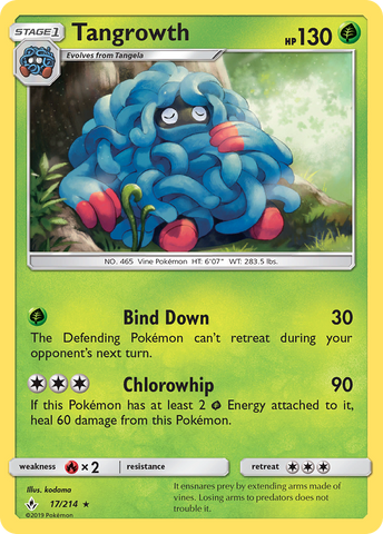 Tangrowth (17/214) [Sun & Moon: Unbroken Bonds] - Destination Retro