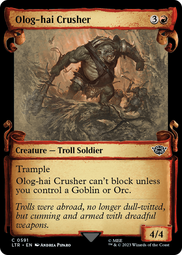 Olog-Hai Crusher [The Lord of the Rings: Tales of Middle-Earth Showcase Scrolls] - Destination Retro