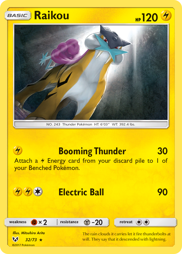 Raikou (32/73) [Sun & Moon: Shining Legends] - Destination Retro