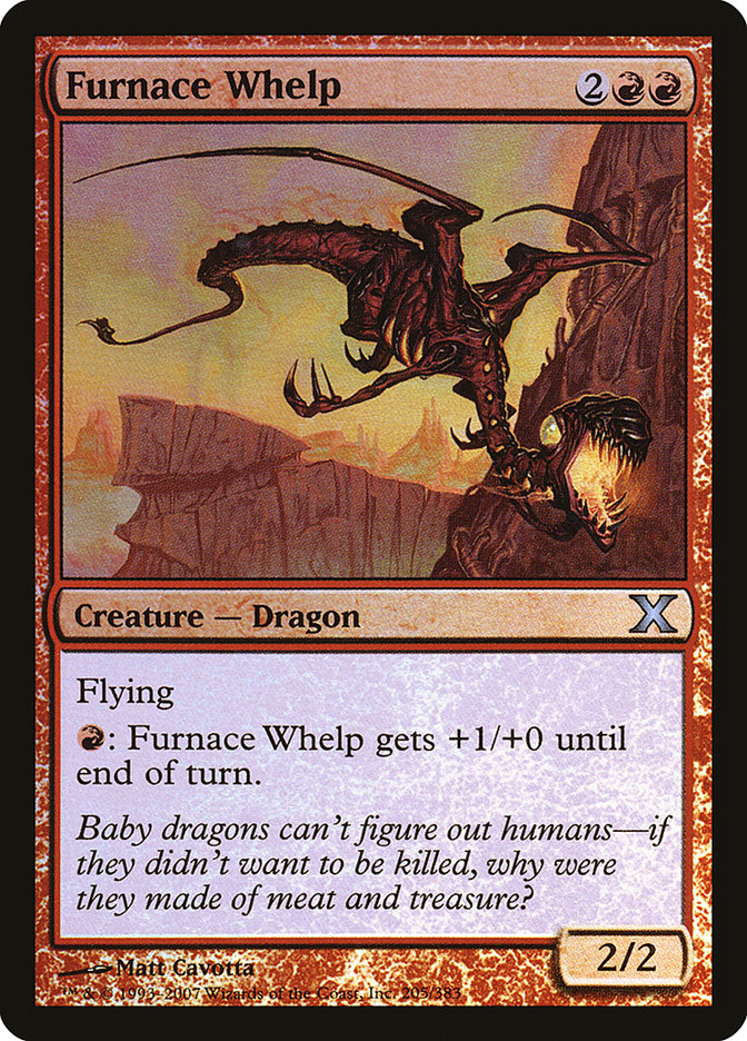 Furnace Whelp (Premium Foil) [Tenth Edition] - Destination Retro