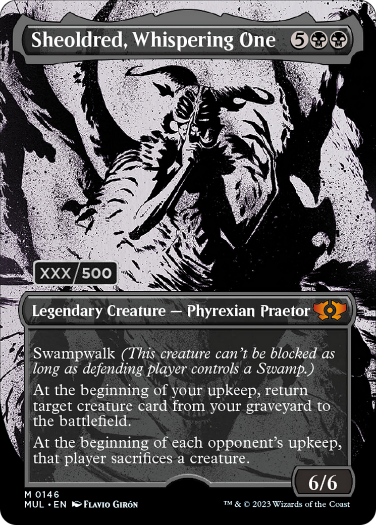 Sheoldred, Whispering One (Serialized) [Multiverse Legends] - Destination Retro