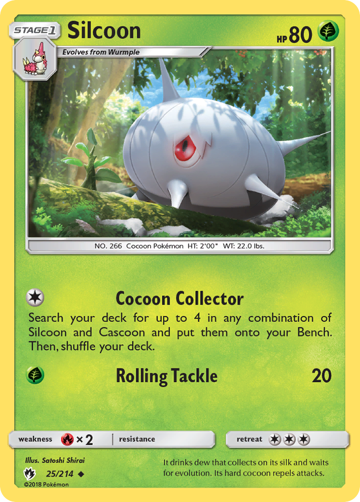 Silcoon (25/214) [Sun & Moon: Lost Thunder] - Destination Retro