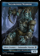 Salamander Warrior // Zombie Double-Sided Token [Murders at Karlov Manor Commander Tokens] - Destination Retro