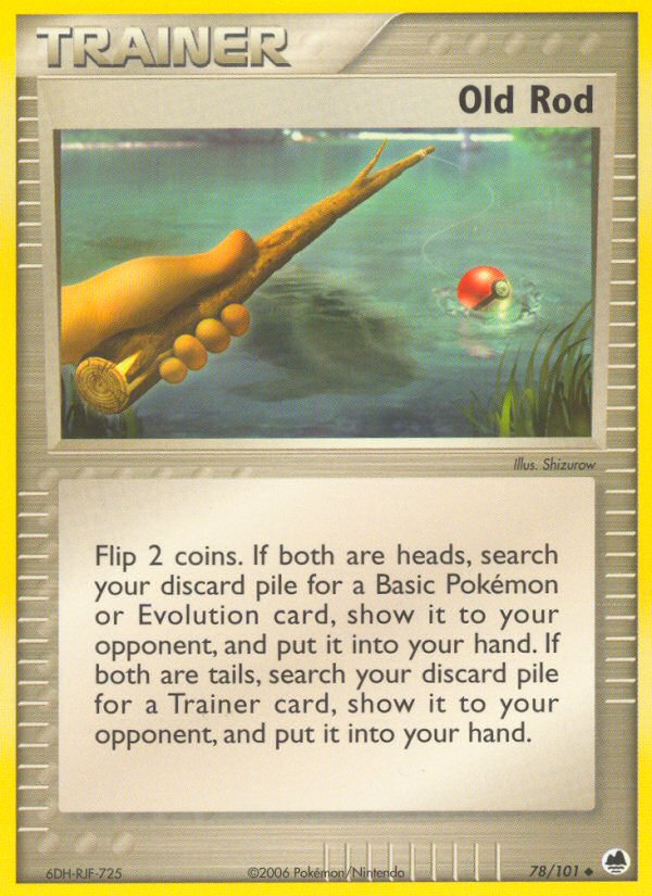 Old Rod (78/101) [EX: Dragon Frontiers] - Destination Retro
