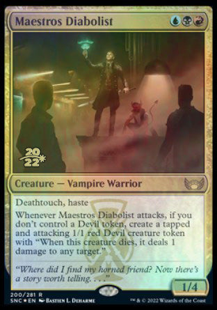 Maestros Diabolist [Streets of New Capenna Prerelease Promos] - Destination Retro