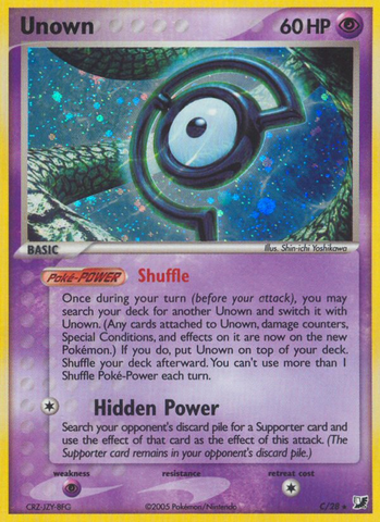 Unown (C/28) [EX: Unseen Forces] - Destination Retro