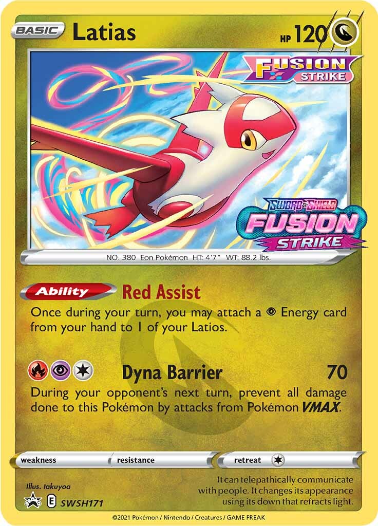 Latias (SWSH171) (Prerelease Promo) [Sword & Shield: Black Star Promos] - Destination Retro