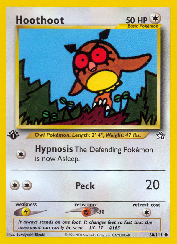 Hoothoot (60/111) [Neo Genesis 1st Edition] - Destination Retro