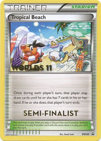 Tropical Beach Semi Finalist (BW28) [Black & White: Black Star Promos] - Destination Retro
