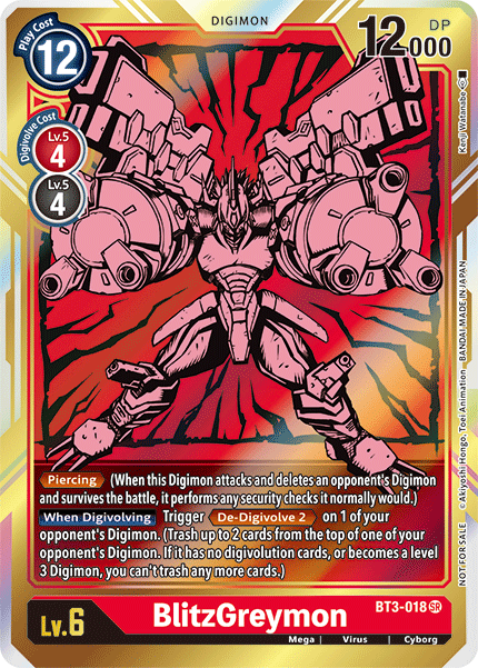 BlitzGreymon [BT3-018] (Alternate Art) [Release Special Booster Ver.1.5] - Destination Retro