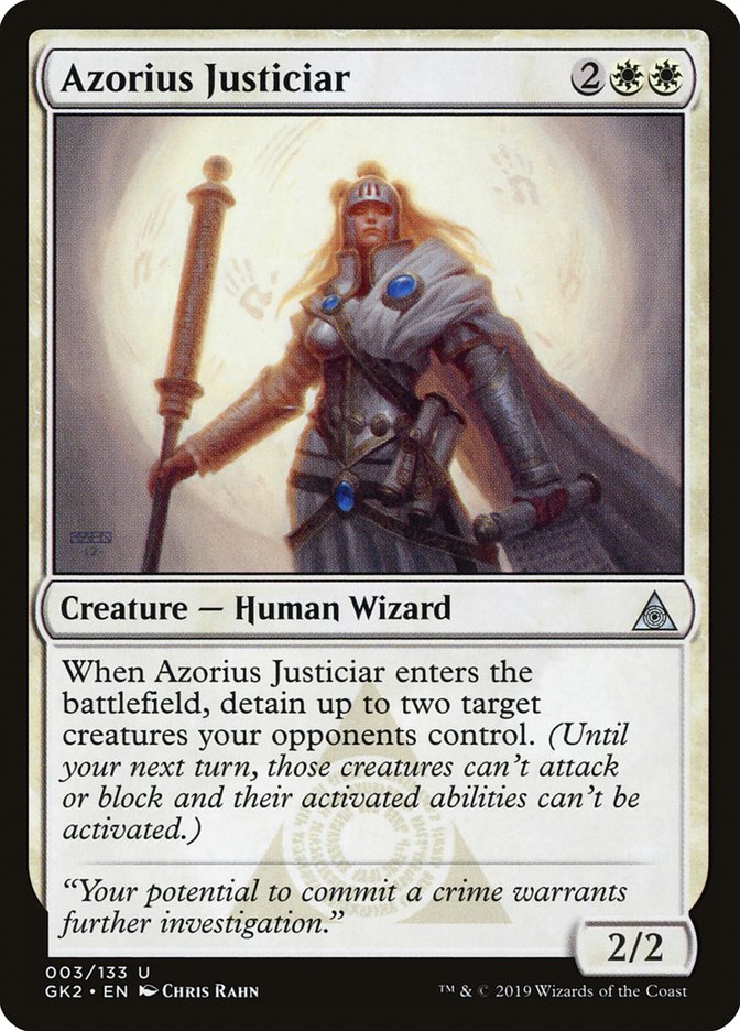 Azorius Justiciar [Ravnica Allegiance Guild Kit] - Destination Retro