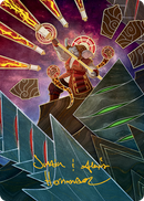 Quintorius, Loremaster Art Card (63) (Gold-Stamped Signature) [March of the Machine Art Series] - Destination Retro