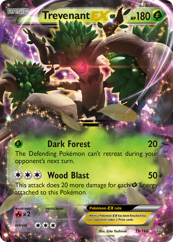 Trevenant EX (19/160) [XY: Primal Clash] - Destination Retro