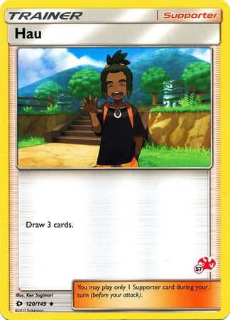 Hau (57/60) [Battle Academy: Charizard Deck] - Destination Retro