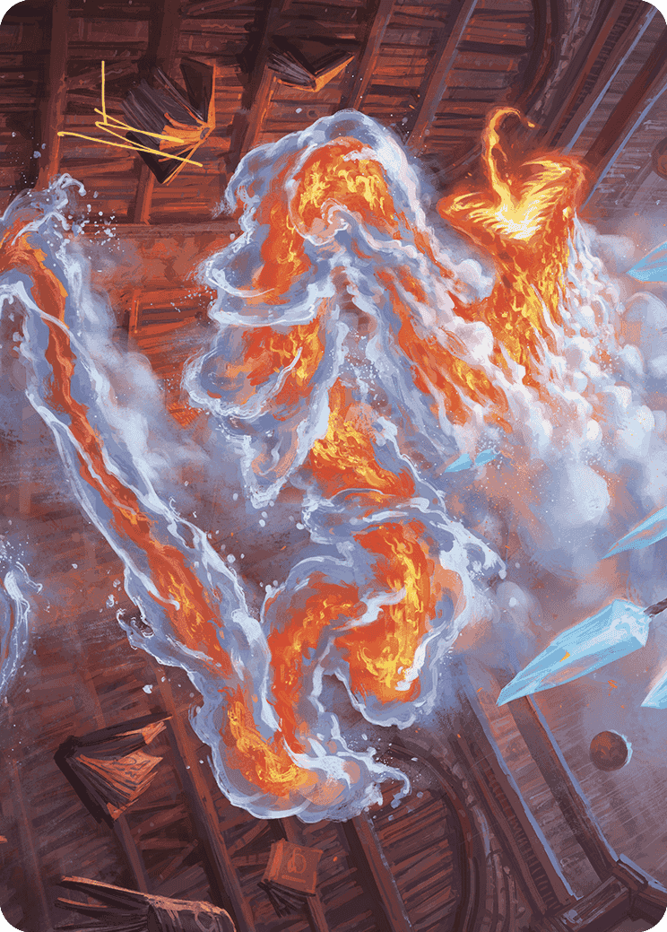 Scalding Viper Art Card (Gold-Stamped Signature) [Wilds of Eldraine Art Series] - Destination Retro