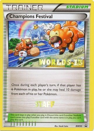 Champions Festival 2013 Staff (BW95) [Black & White: Black Star Promos] - Destination Retro