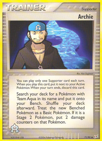 Archie (71/95) [EX: Team Magma vs Team Aqua] - Destination Retro