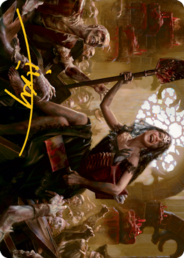 Gisa, Glorious Resurrector Art Card (Gold-Stamped Signature) [Innistrad: Midnight Hunt Art Series] - Destination Retro