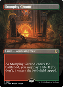 Stomping Ground (Borderless) [Ravnica: Clue Edition] - Destination Retro