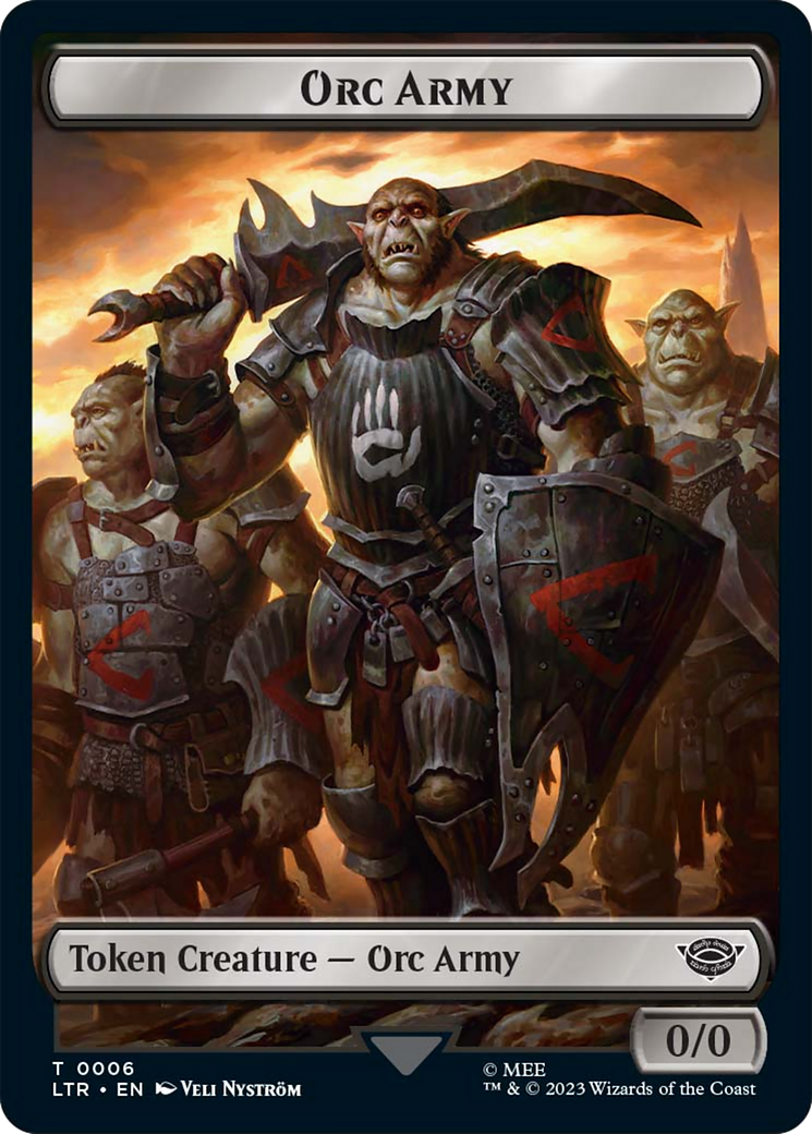 Food (09) // Orc Army (06) Double-Sided Token [The Lord of the Rings: Tales of Middle-Earth Tokens] - Destination Retro