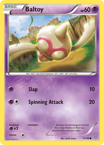 Baltoy (31/98) [XY: Ancient Origins] - Destination Retro