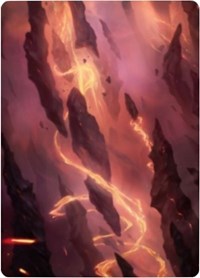 Mountain 1 Art Card [Zendikar Rising Art Series] - Destination Retro