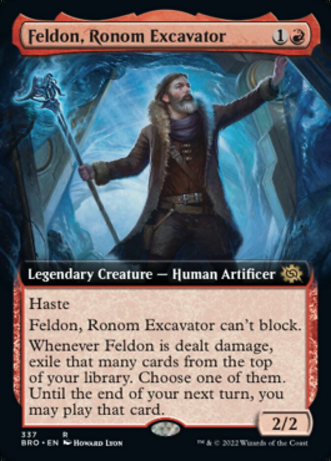 Feldon, Ronom Excavator (Extended Art) [The Brothers' War] - Destination Retro