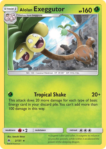 Alolan Exeggutor (SM Forbidden Light) (2/131) [Theme Deck Exclusives] - Destination Retro