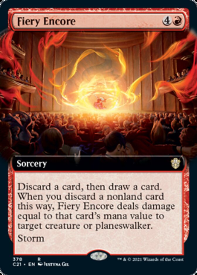 Fiery Encore (Extended) [Commander 2021] - Destination Retro