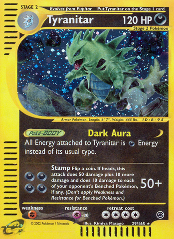 Tyranitar (29/165) [Expedition: Base Set] - Destination Retro