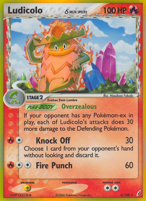 Ludicolo (6/100) (Delta Species) [EX: Crystal Guardians] - Destination Retro