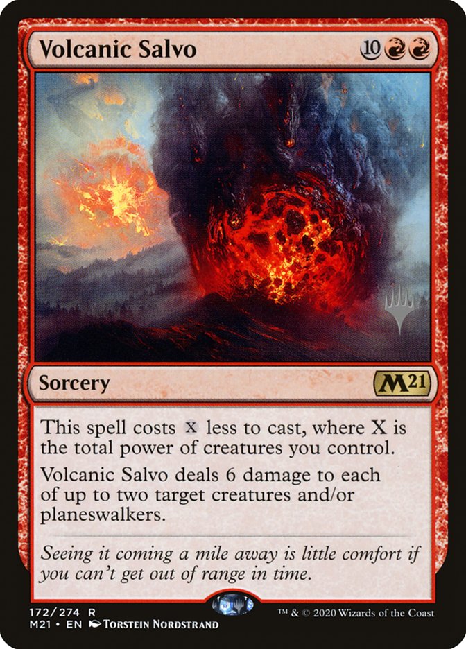 Volcanic Salvo (Promo Pack) [Core Set 2021 Promos] - Destination Retro