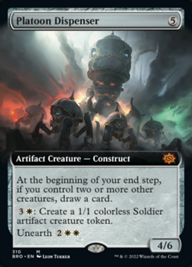 Platoon Dispenser (Extended Art) [The Brothers' War] - Destination Retro