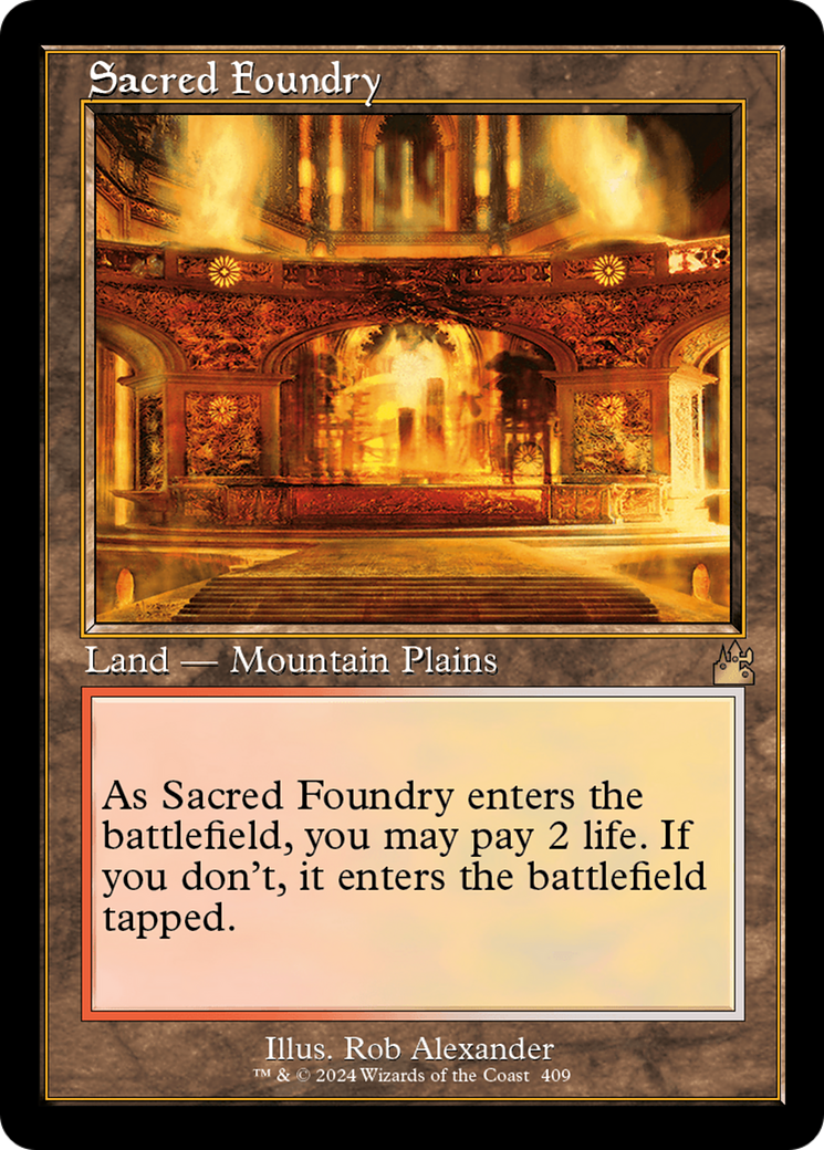 Sacred Foundry (Retro) [Ravnica Remastered] - Destination Retro