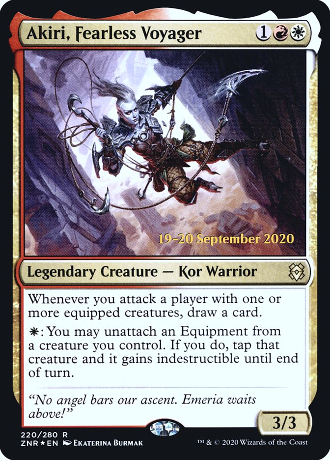 Akiri, Fearless Voyager  [Zendikar Rising Prerelease Promos] - Destination Retro