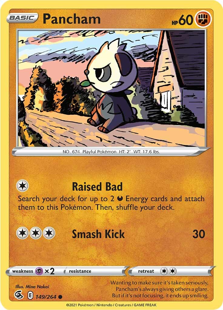 Pancham (149/264) [Sword & Shield: Fusion Strike] - Destination Retro