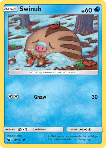 Swinub (19/111) [Sun & Moon: Crimson Invasion] - Destination Retro
