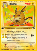 Raichu (29/62) [Fossil 1st Edition] - Destination Retro