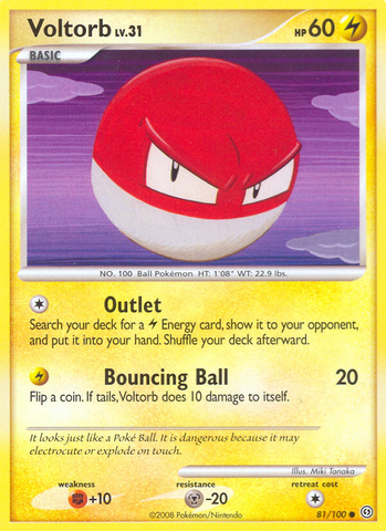 Voltorb (81/100) [Diamond & Pearl: Stormfront] - Destination Retro