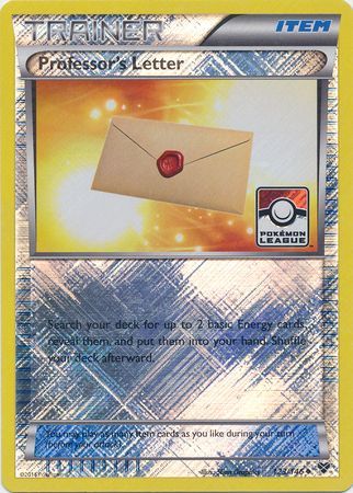 Professor's Letter (123/146) (League Promo) [XY: Base Set] - Destination Retro