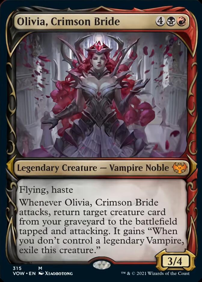 Olivia, Crimson Bride (Showcase Fang Frame) [Innistrad: Crimson Vow] - Destination Retro