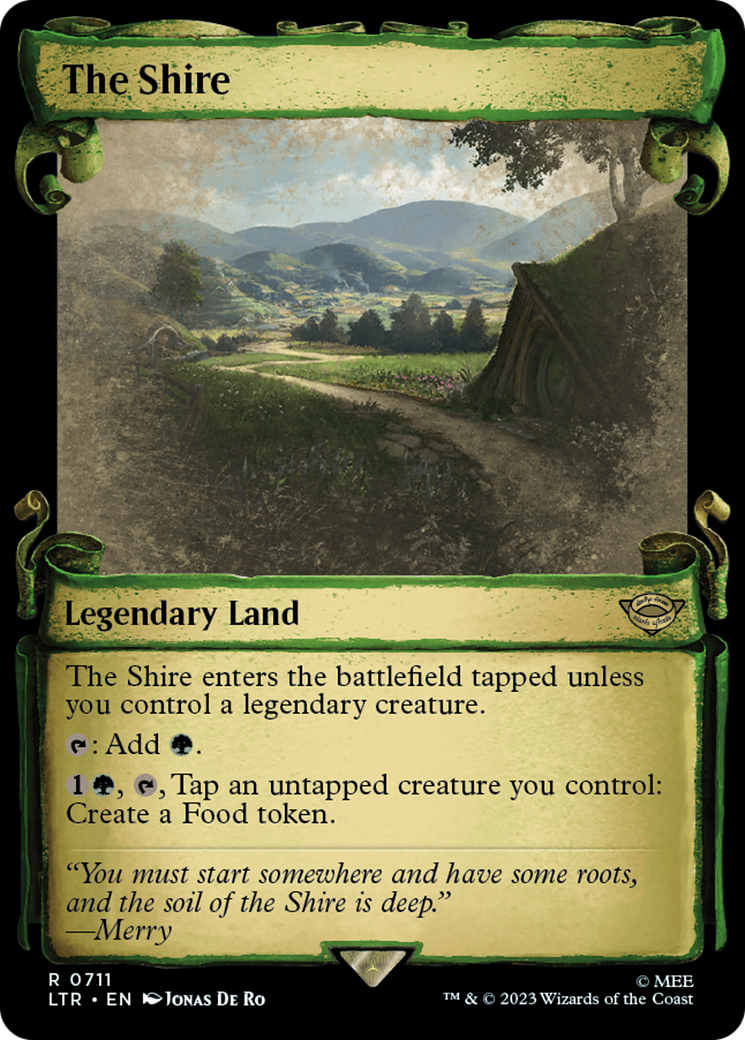 The Shire [The Lord of the Rings: Tales of Middle-Earth Showcase Scrolls] - Destination Retro