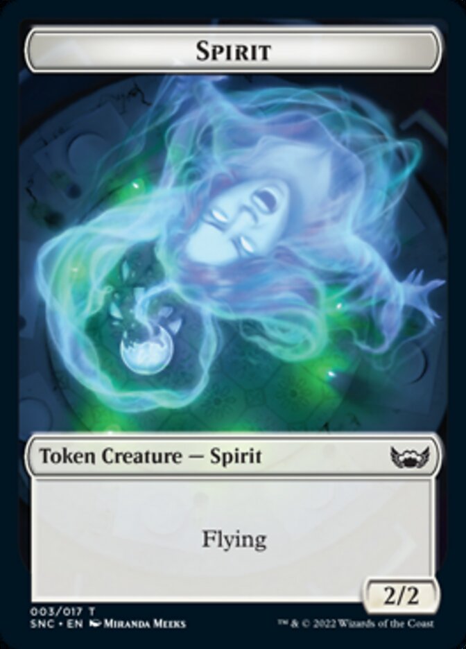 Spirit Token [Streets of New Capenna Tokens] - Destination Retro