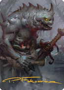 Gray Slaad Art Card (Gold-Stamped Signature) [Commander Legends: Battle for Baldur's Gate Art Series] - Destination Retro